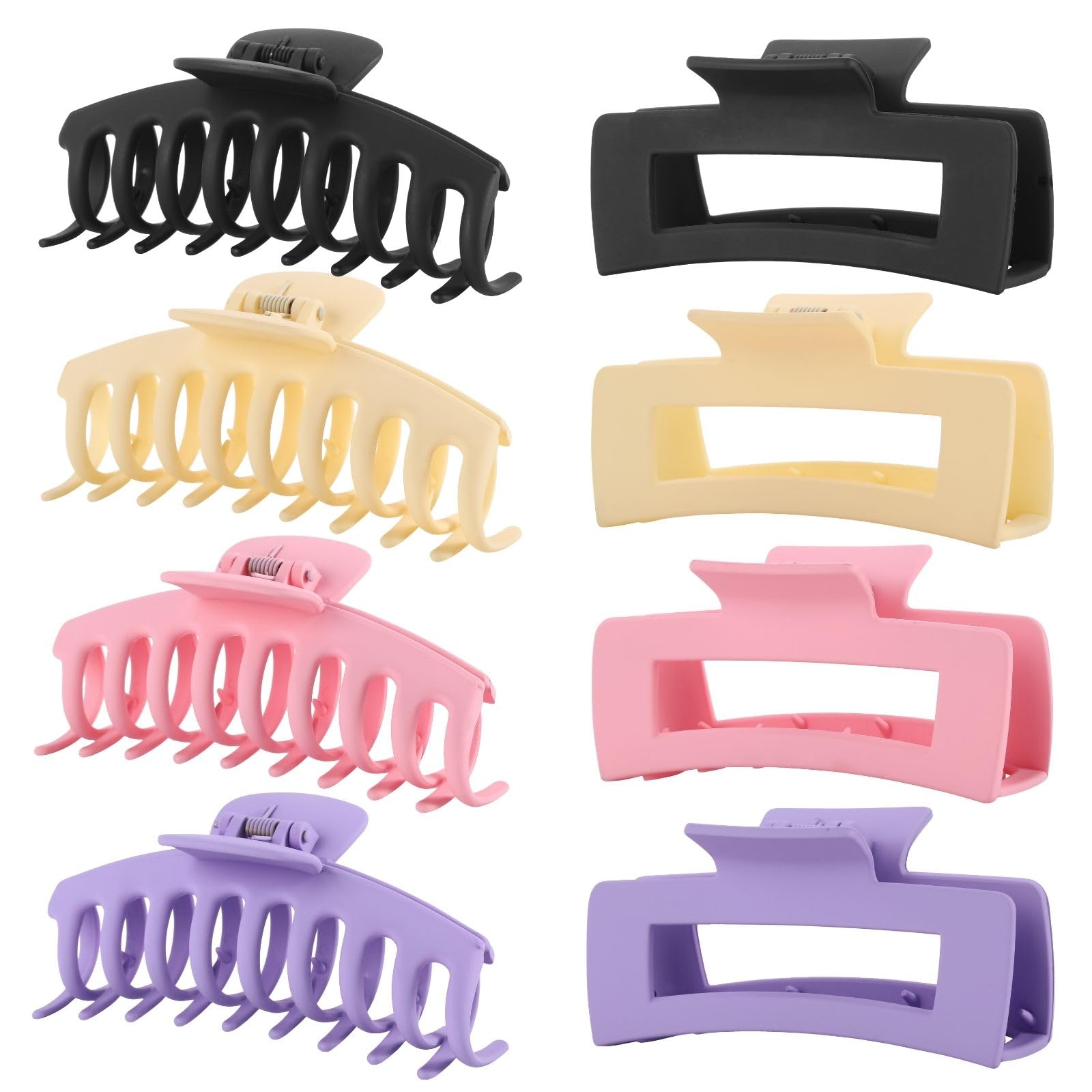 LuSeren purple beige and pink clips grouped to match multiple outfits