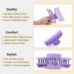 LuSeren clip beside a ruler showing 4.3 inch size for styling clarity