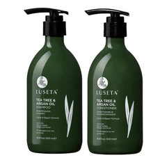 LUSETA front packaging set showing both 16.9 oz bottles and refreshing benefit