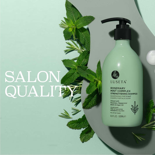 LUSETA shampoo lather close-up demonstrating gentle, foaming cleansing