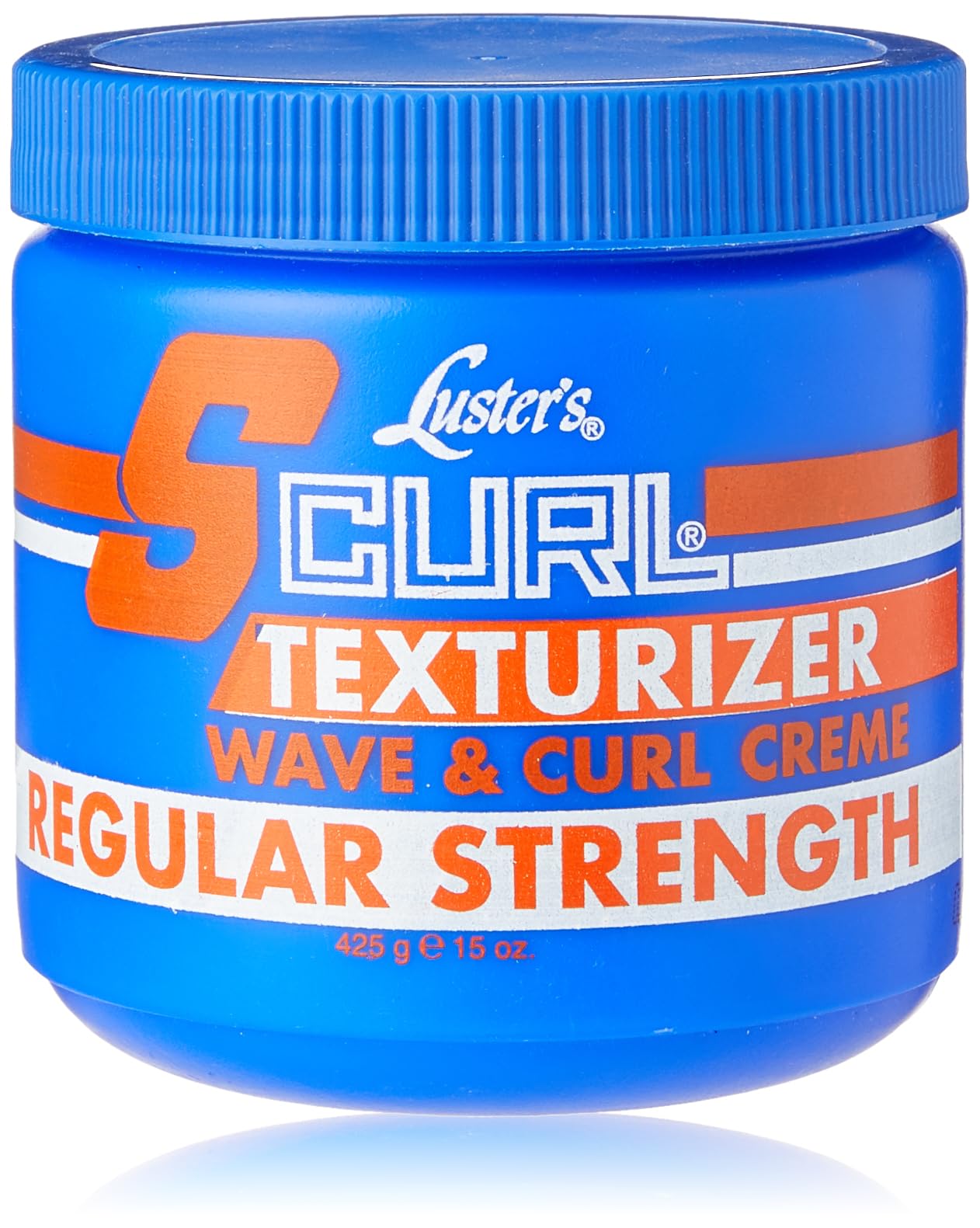 Luster S Curl regular front packaging showing label and benefits