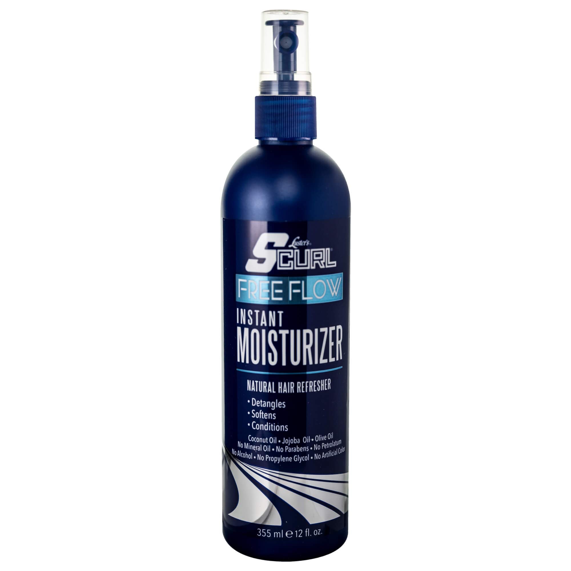 Luster's SCurl front packaging showing bottle and label for quick recognition and convenience