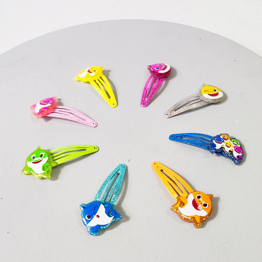 LUV HER full spread of eight Baby Shark clips displaying color variety for mix-and-match