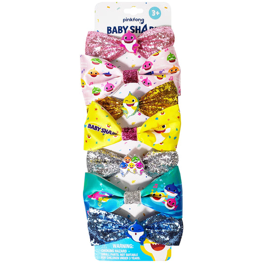 LUV HER front packaging showing seven Baby Shark hair bows for easy gifting