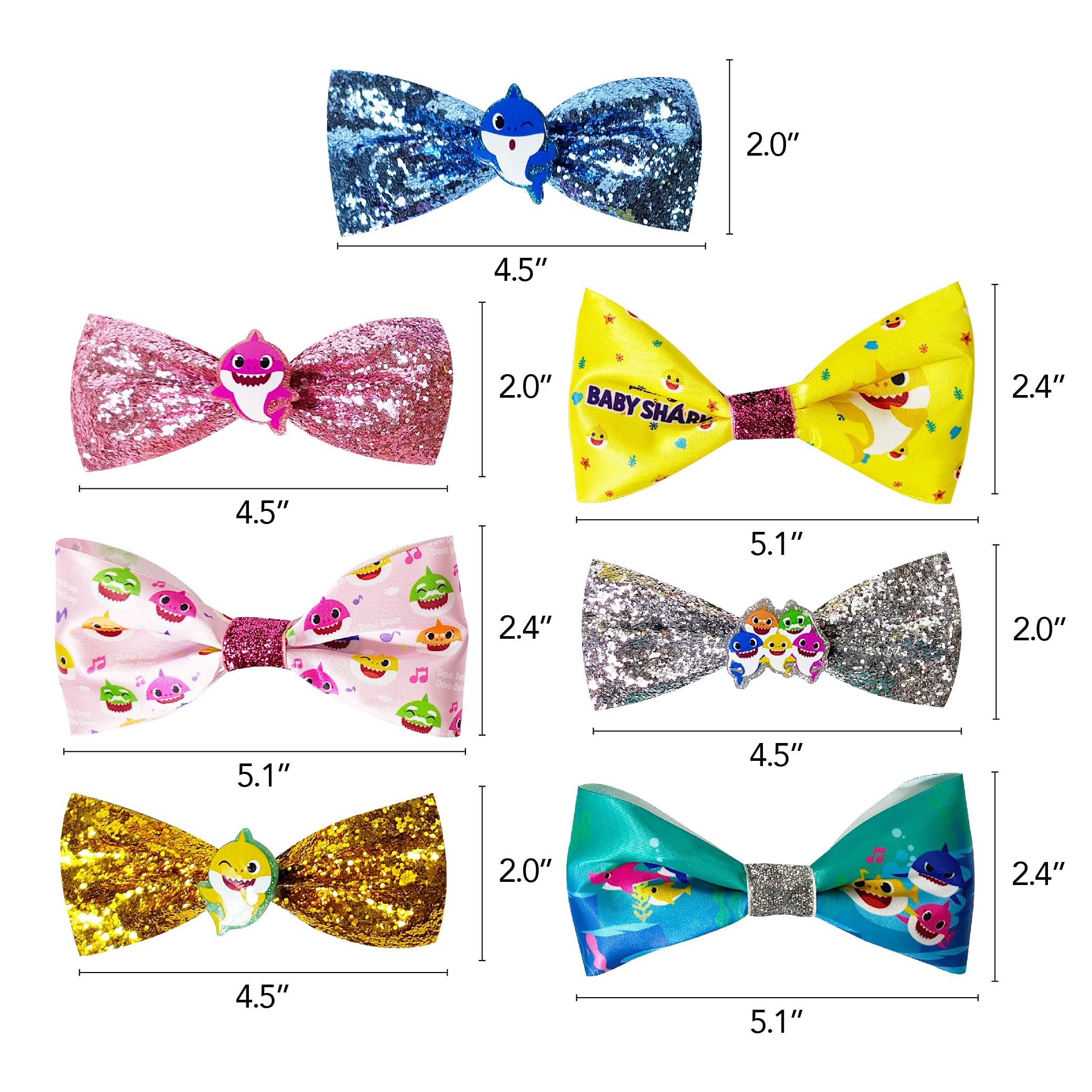 LUV HER bow held in hand to show size and child-friendly scale