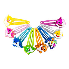 LUV HER close-up of a single Baby Shark snap clip highlighting smooth edges and comfort