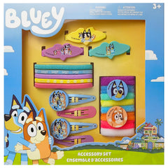 Luv Her front packaging showing the full 20-piece Bluey accessory set and colorful display