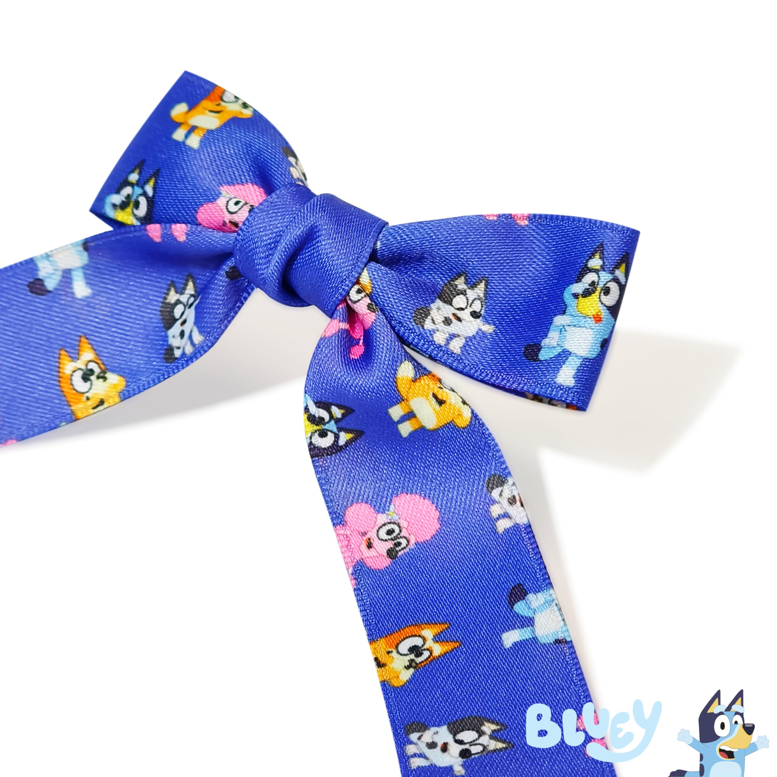 LUV HER child wearing bow in ponytail demonstrating comfortable all-day hold