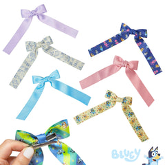 LUV HER two bows layered on braid showing styling versatility and volume