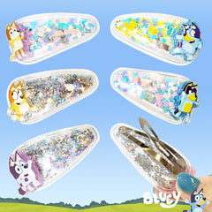 LUV HER six multicolor clips laid flat showing styling options