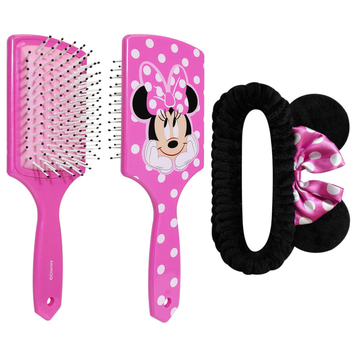 LUV HER brush front with Minnie Mouse design encouraging fun grooming