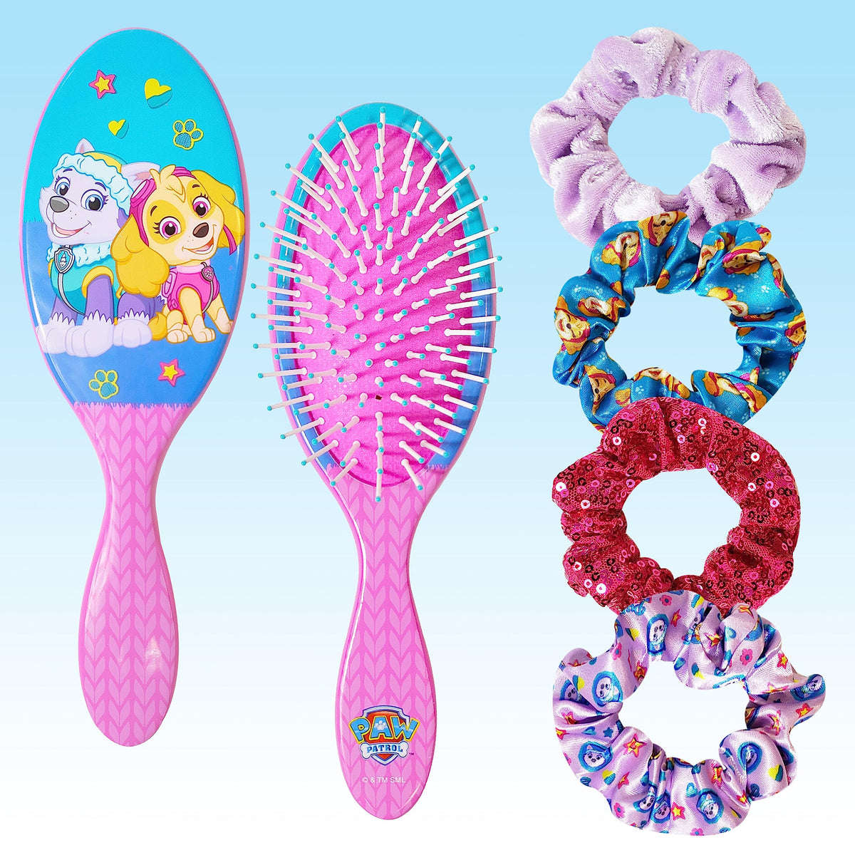 Luv Her brush front view showing kid-friendly design and easy grooming