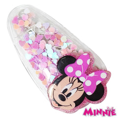 LUV HER clip texture detail showing confetti finish and snap mechanism