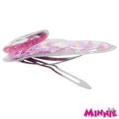 LUV HER clips worn in a child’s hair providing secure hold during play