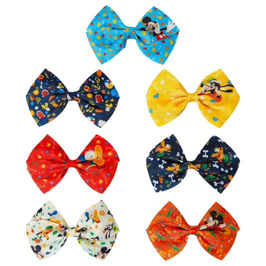 LUV HER close-up of bow fabric texture showing durable printed detail