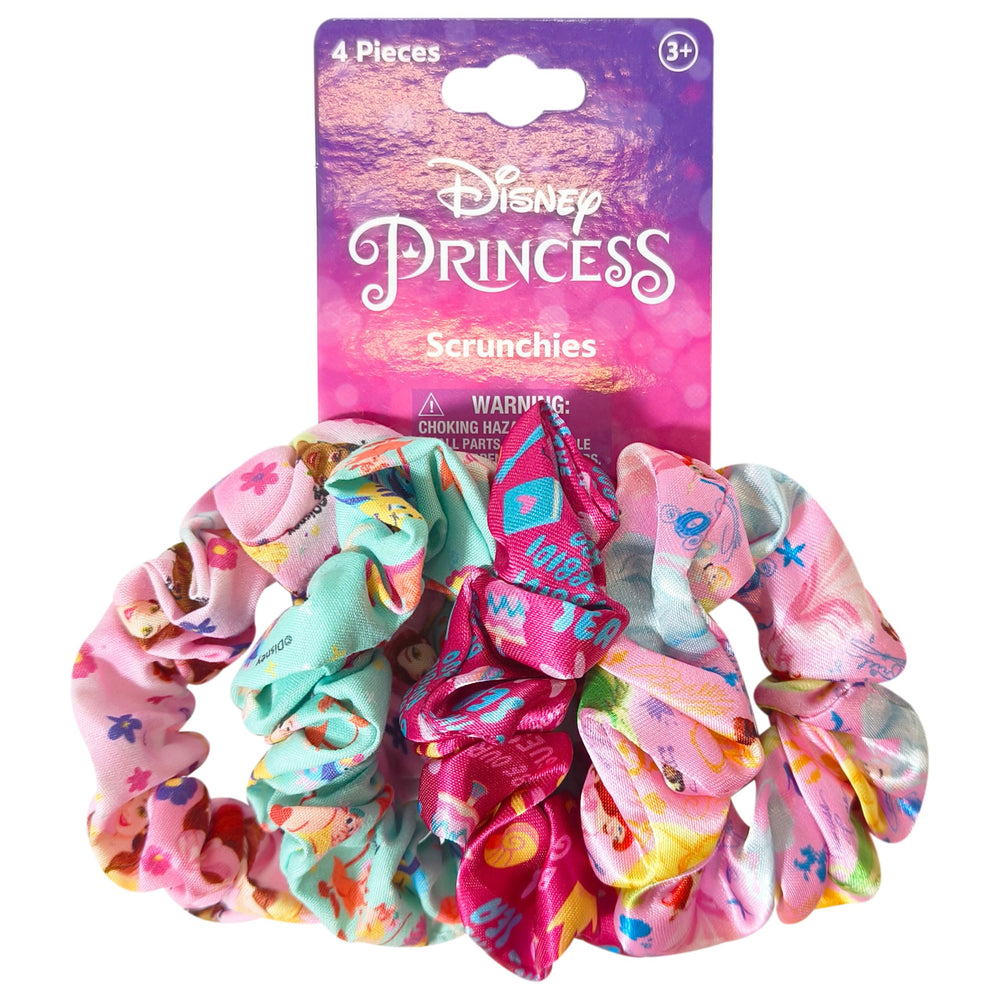 LUV HER front pack display showing four printed scrunchies and colorful packaging, appeals visually
