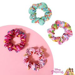 LUV HER scrunchie next to ruler for size comparison illustrating large, full-diameter fit