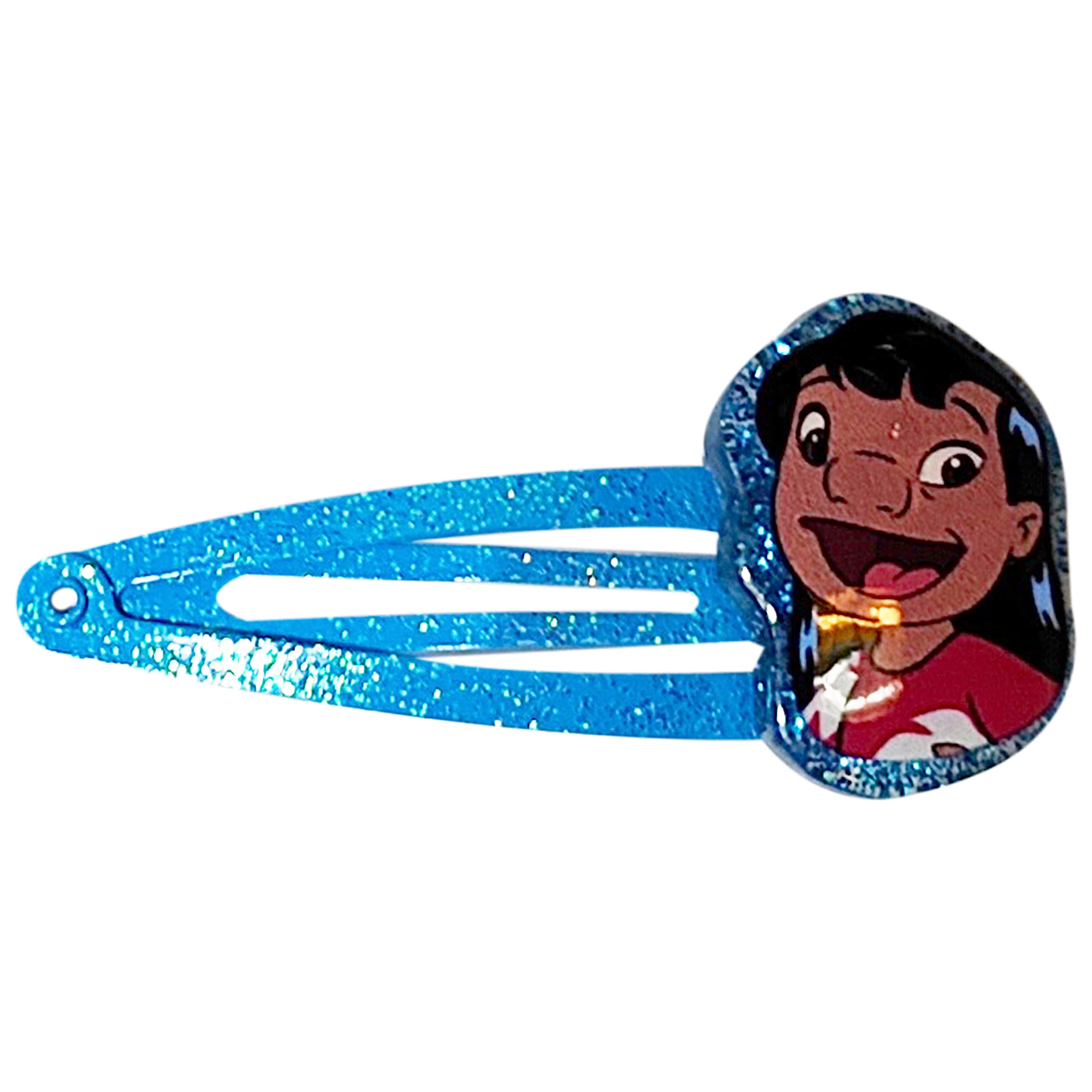 LUV HER child wearing multiple Stitch clips illustrating playful everyday looks