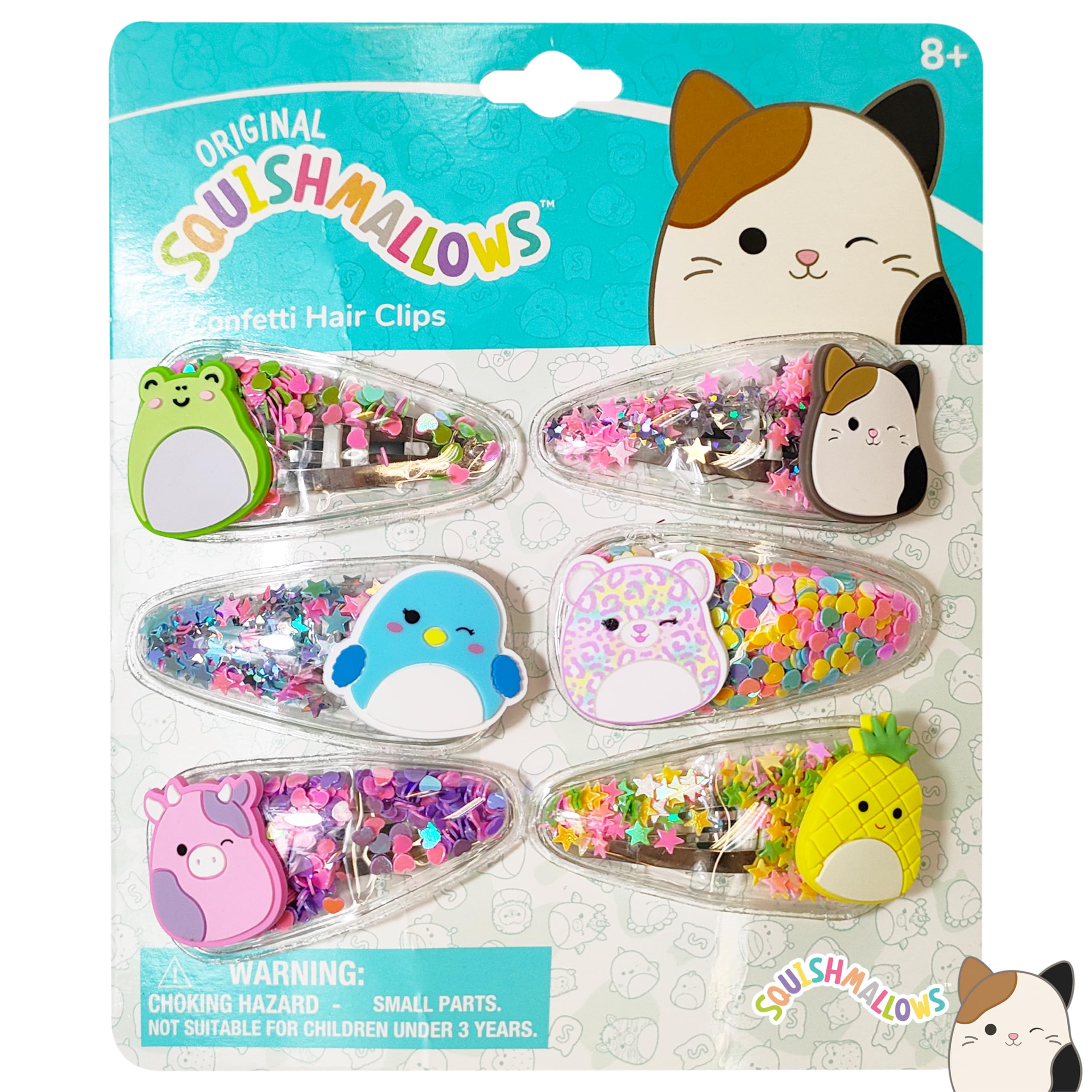 LUV HER front packaging showing six colorful squish clips, appealing and protective