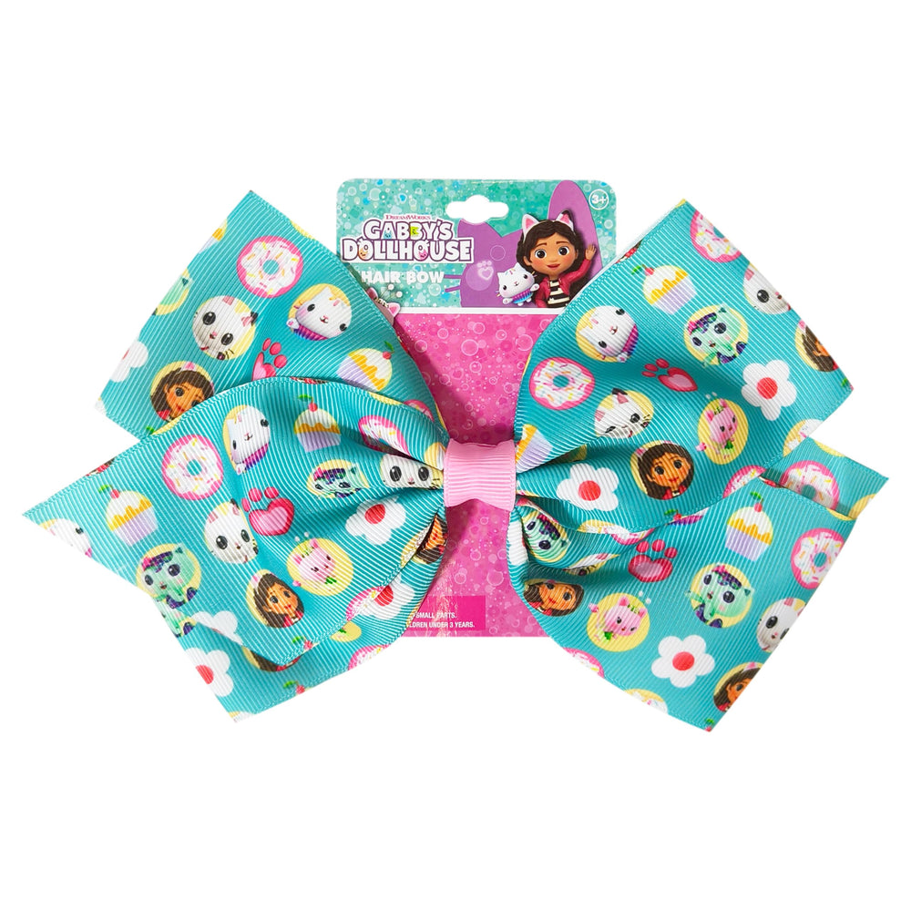 LUV HER bow front view showing Gabby characters and vibrant colors, playful style