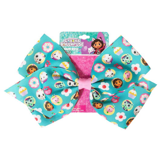 LUV HER bow front view showing Gabby characters and vibrant colors, playful style