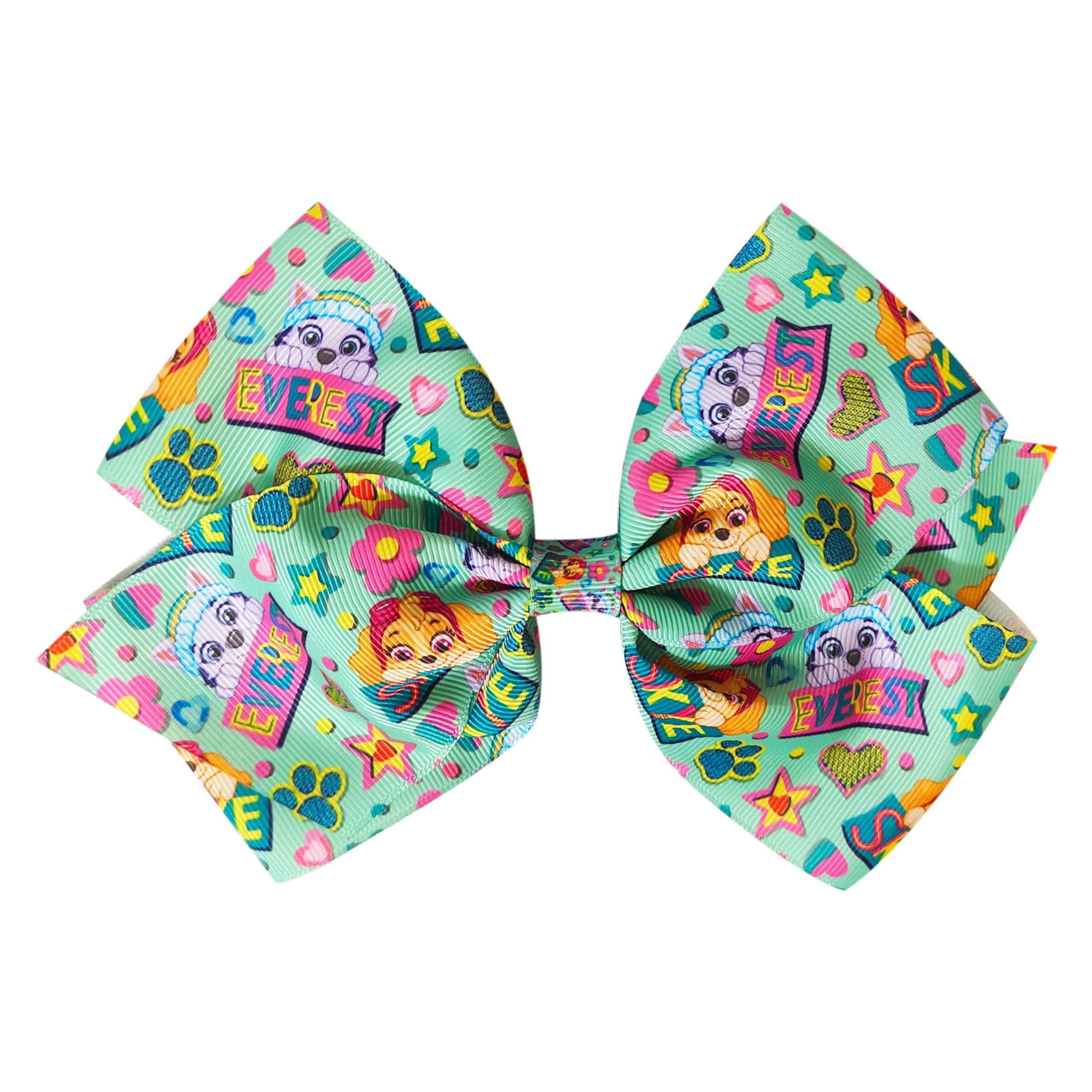 LUV HER bow next to a ruler showing size and scale for gifting