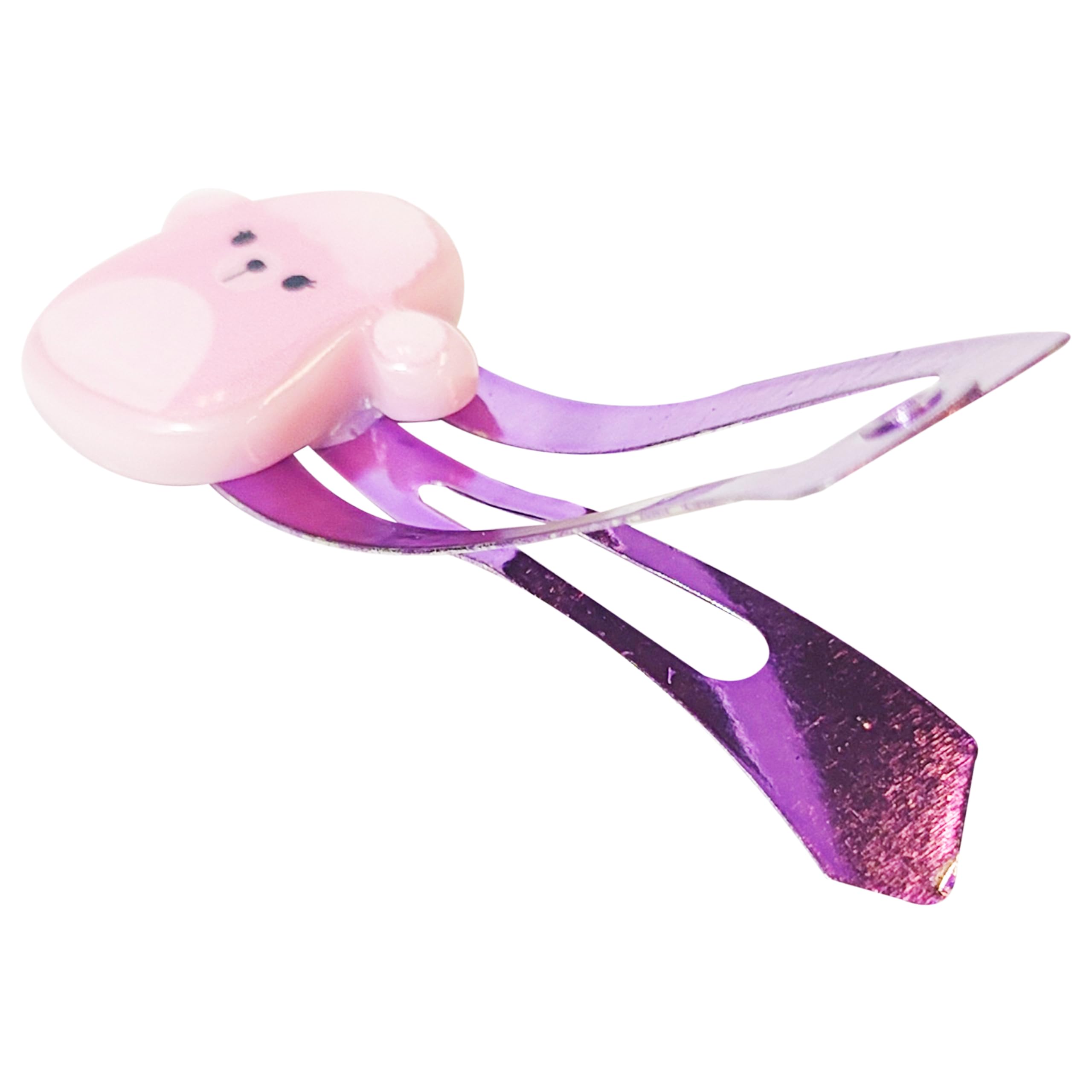 LUV HER clip worn in girl's hair demonstrating gentle hold and comfort