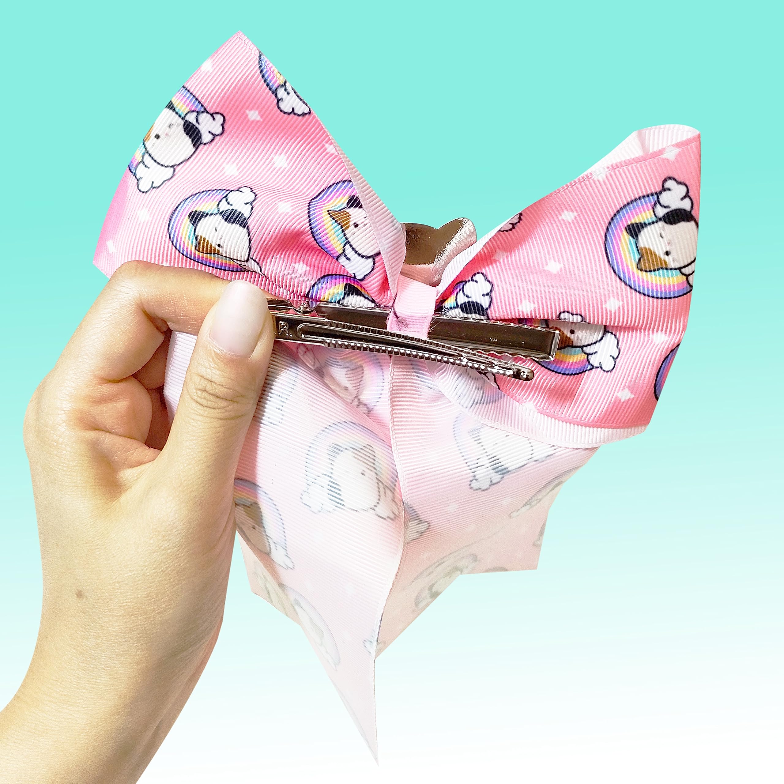 LUV HER alligator clip underside showing secure grip to hold hair firmly