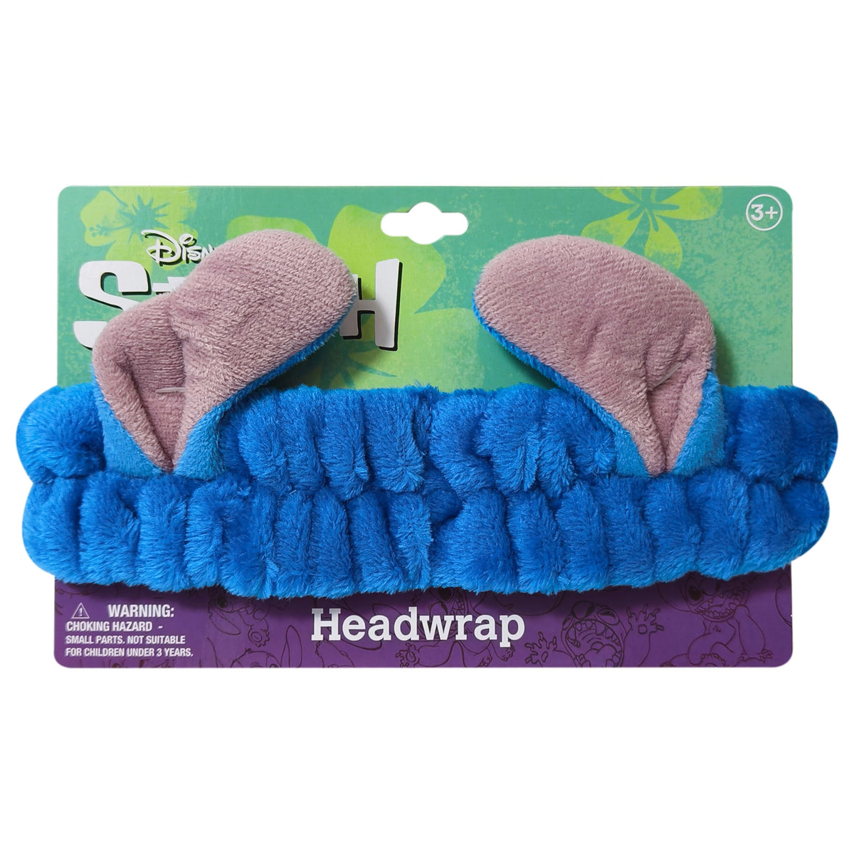 LUV HER headband front view showing Stitch motif and comfortable fit