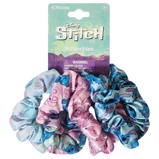 LUV HER front packaging showing four Stitch scrunchies and cheerful design benefits