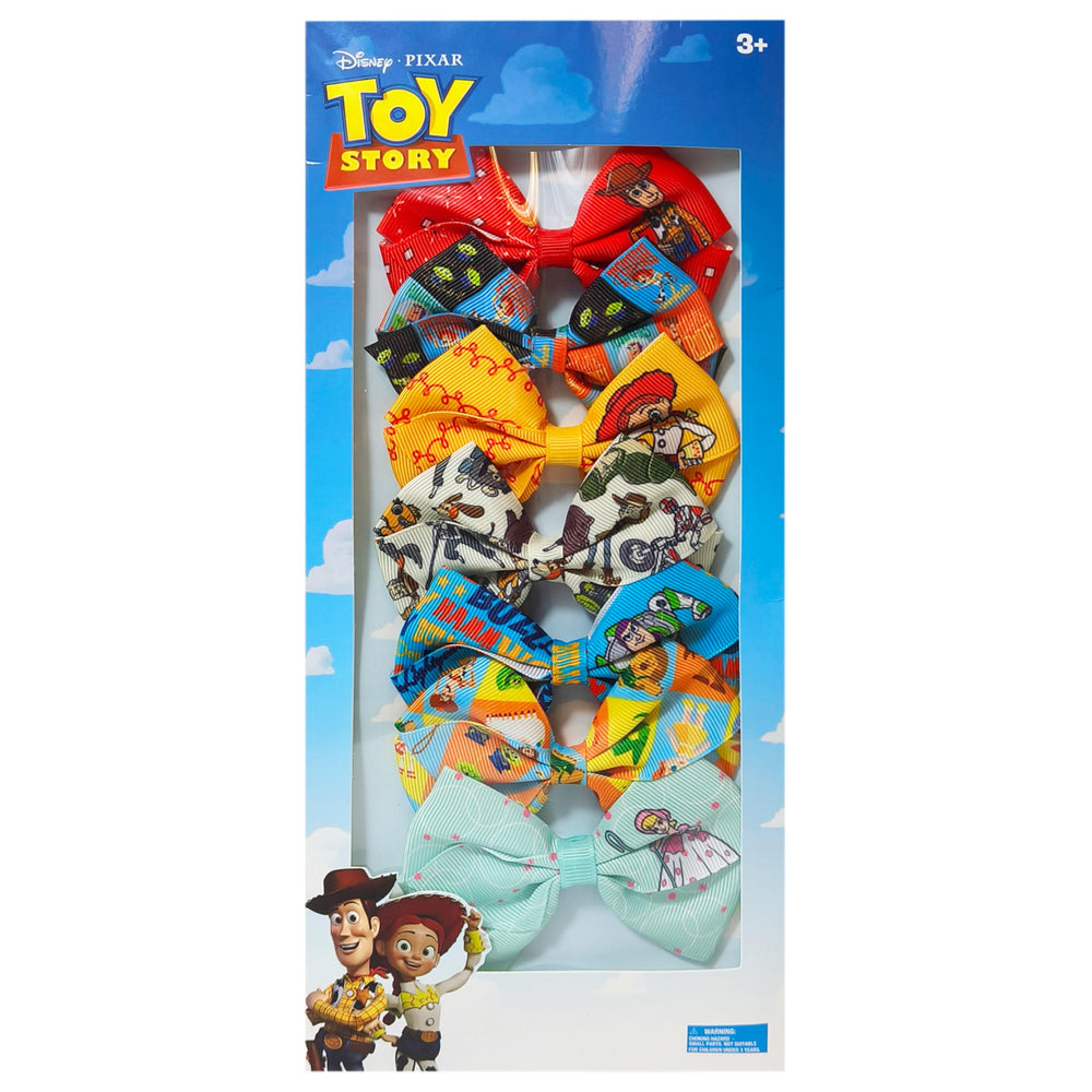 LUV HER front packaging showing seven Toy Story hair clips, bright and organized