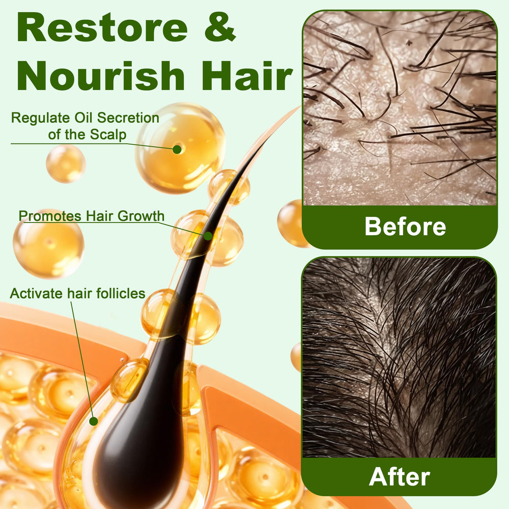 LUWOONNG shampoo applied to scalp illustrating soothing refresh