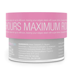 Lux Collection smoothing baby hairs close-up for polished long-lasting hold