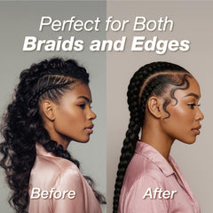 Lux Collection being applied to hairline for long-lasting edge hold