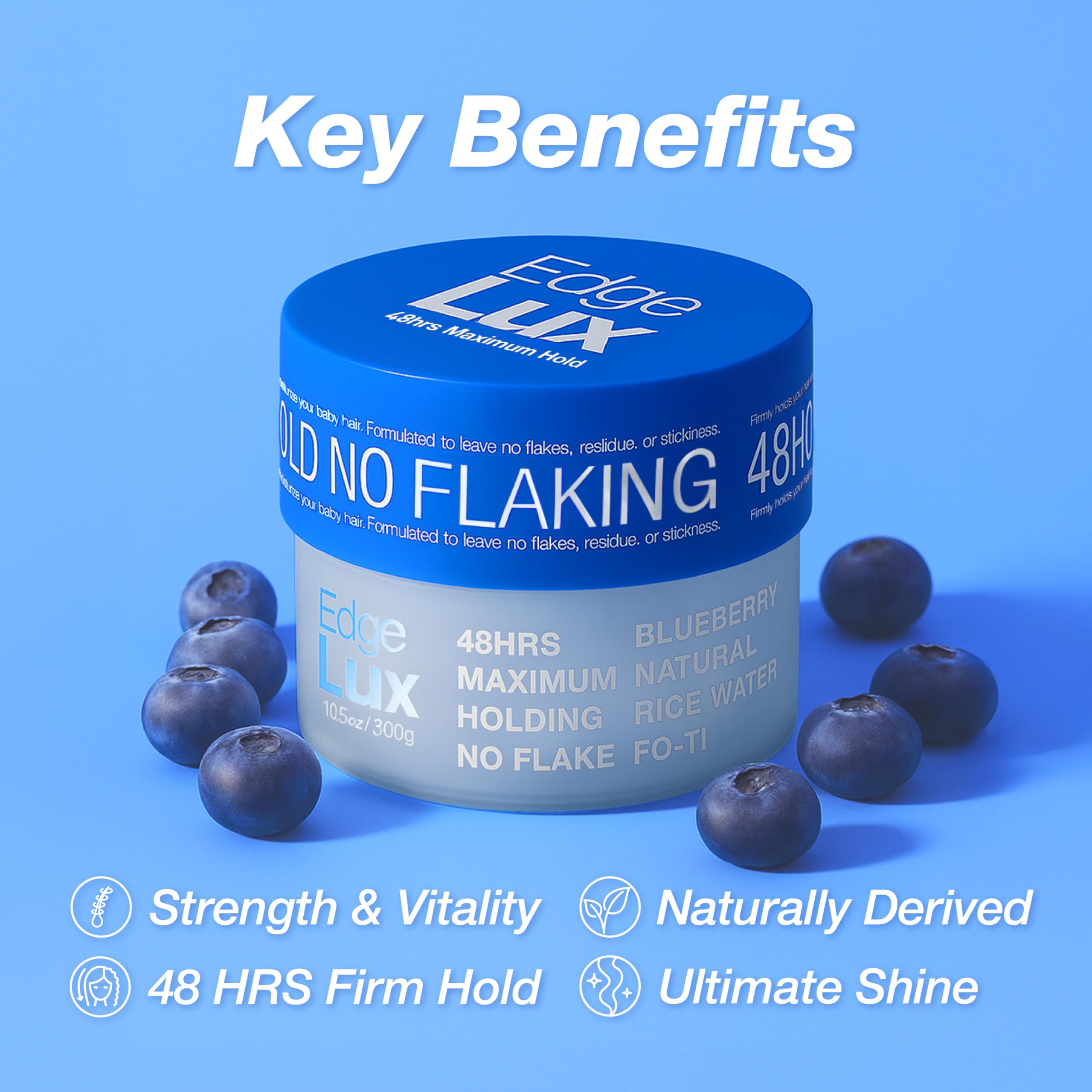 Lux Collection gel texture close-up showing smooth non-flaking formula benefit
