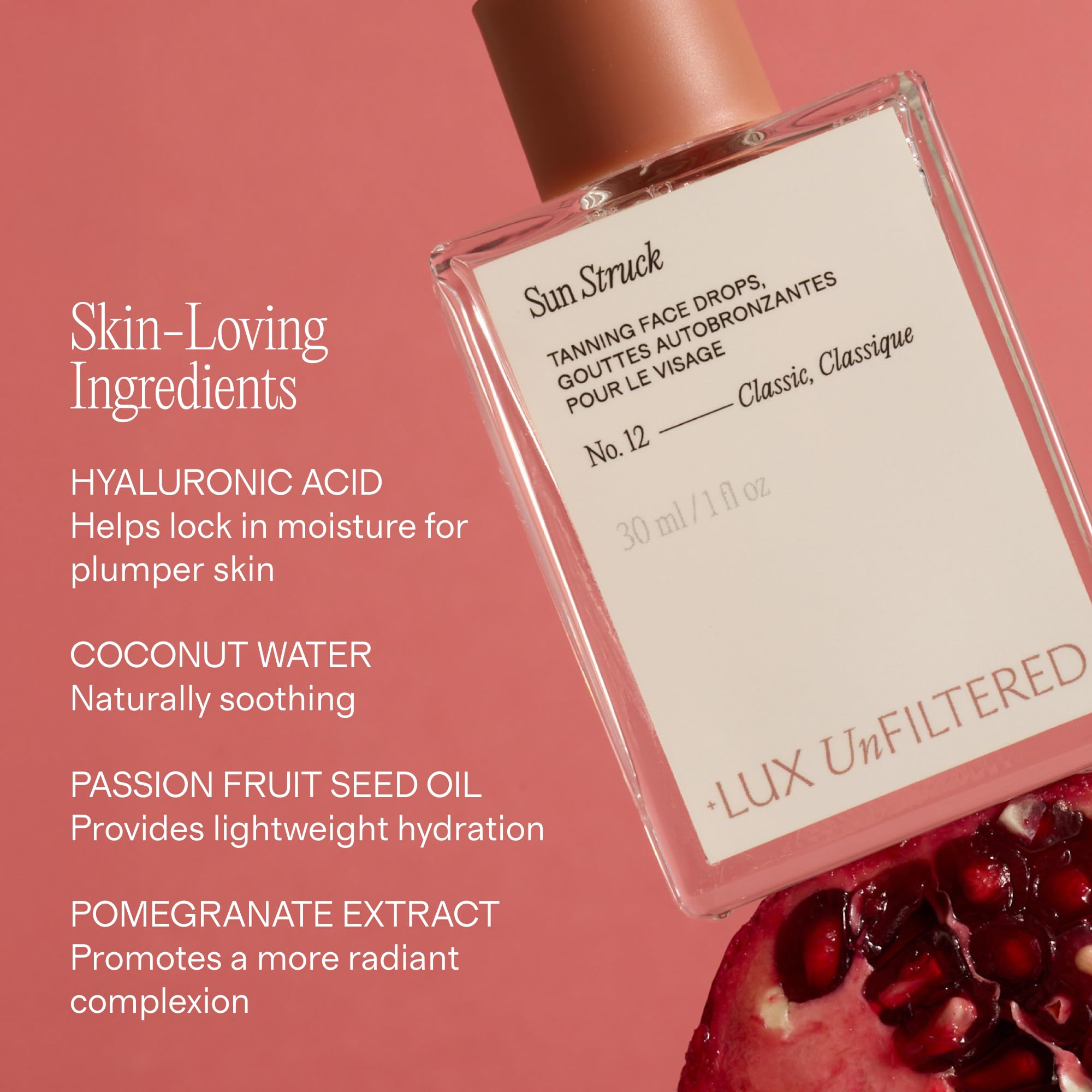 Lux Unfiltered application on jawline demonstrating even coverage