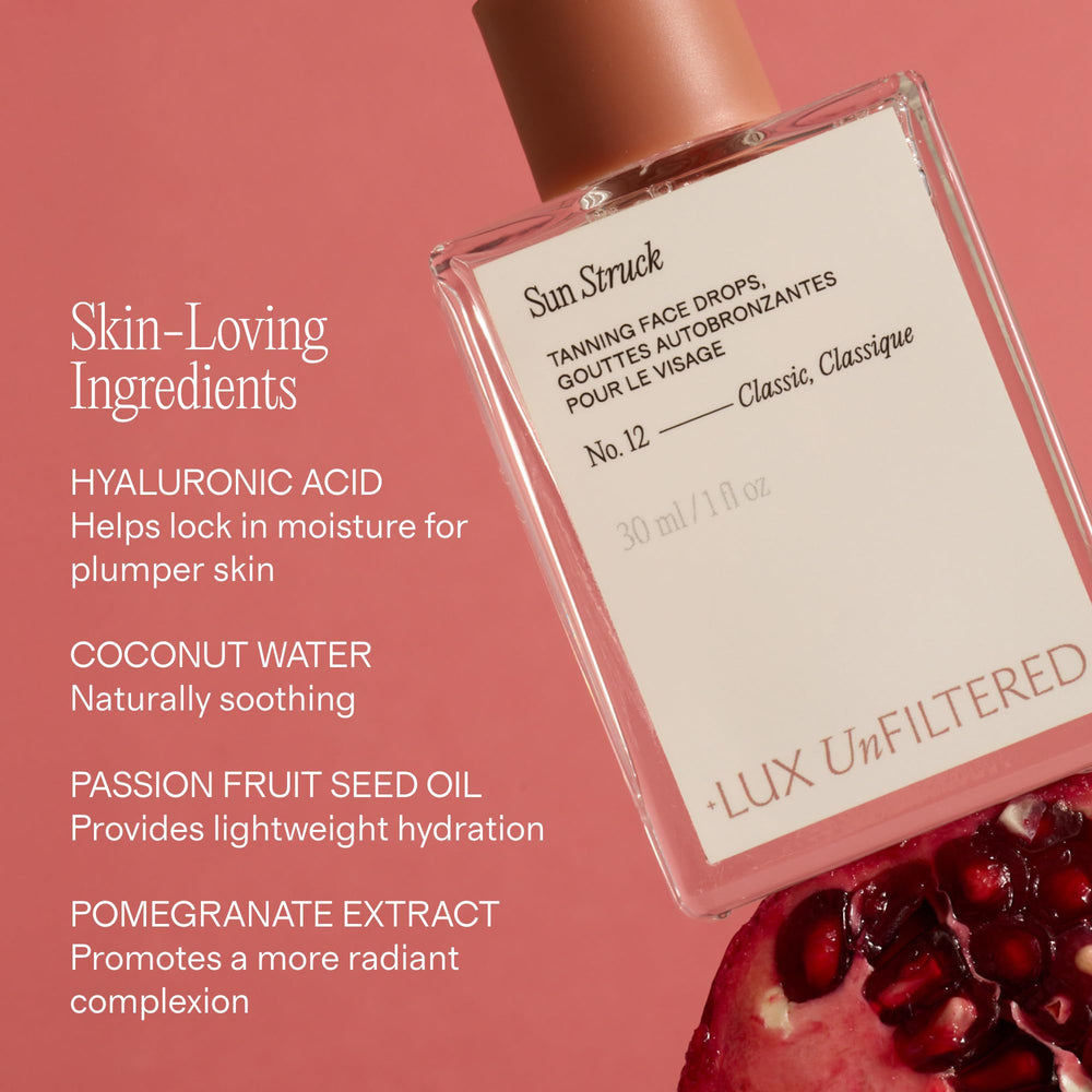 Lux Unfiltered application on jawline demonstrating even coverage