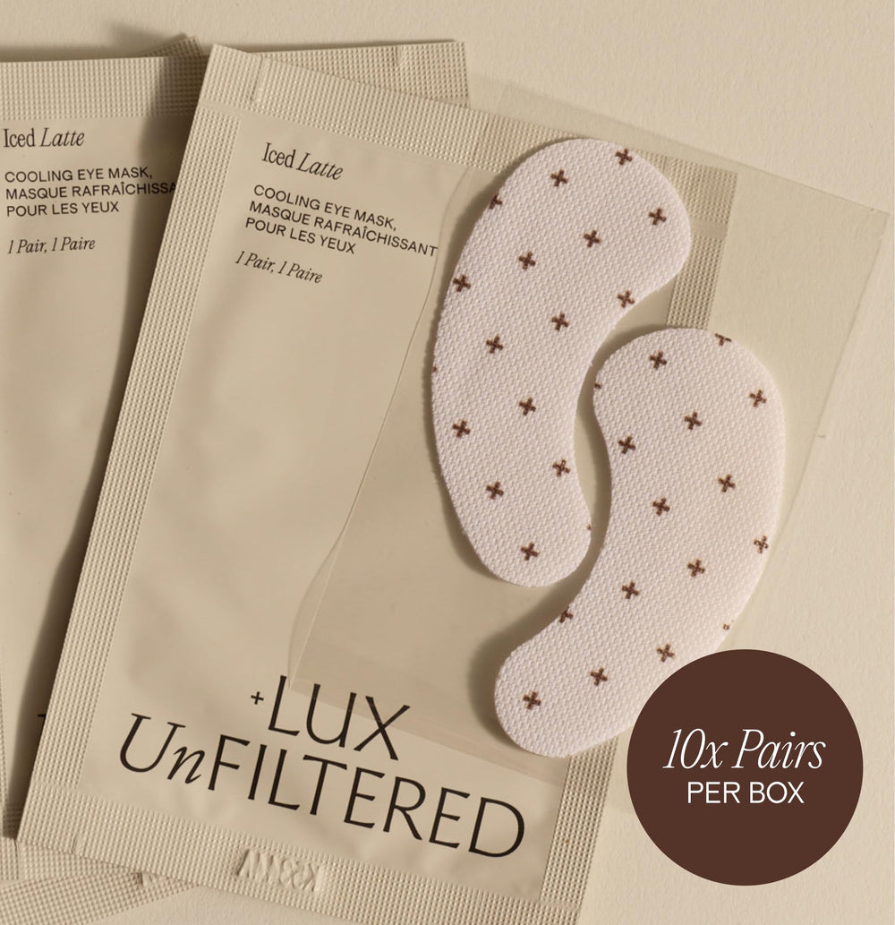 Lux Unfiltered serum drip detail highlighting hydrated formula