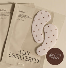 Lux Unfiltered serum drip detail highlighting hydrated formula