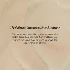 Lux Unfiltered lotion being applied to legs demonstrating smoothing and hydrating benefit