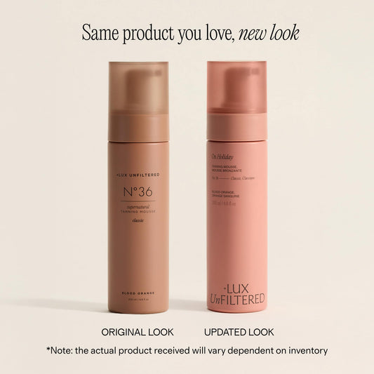 Lux Unfiltered N°36 pump dispensing mousse texture for fast-drying application