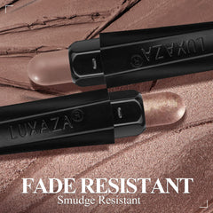 LUXAZA close-up of built-in synthetic brush for seamless blending and refined finish