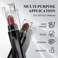 LUXAZA close-up of pencil tip texture, creamy glide and precise application benefit
