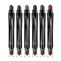 LUXAZA front packaging showing six green eyeshadow sticks and travel-ready benefit
