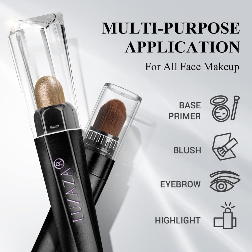 LUXAZA pencil tip detail highlighting precise application for defined lids