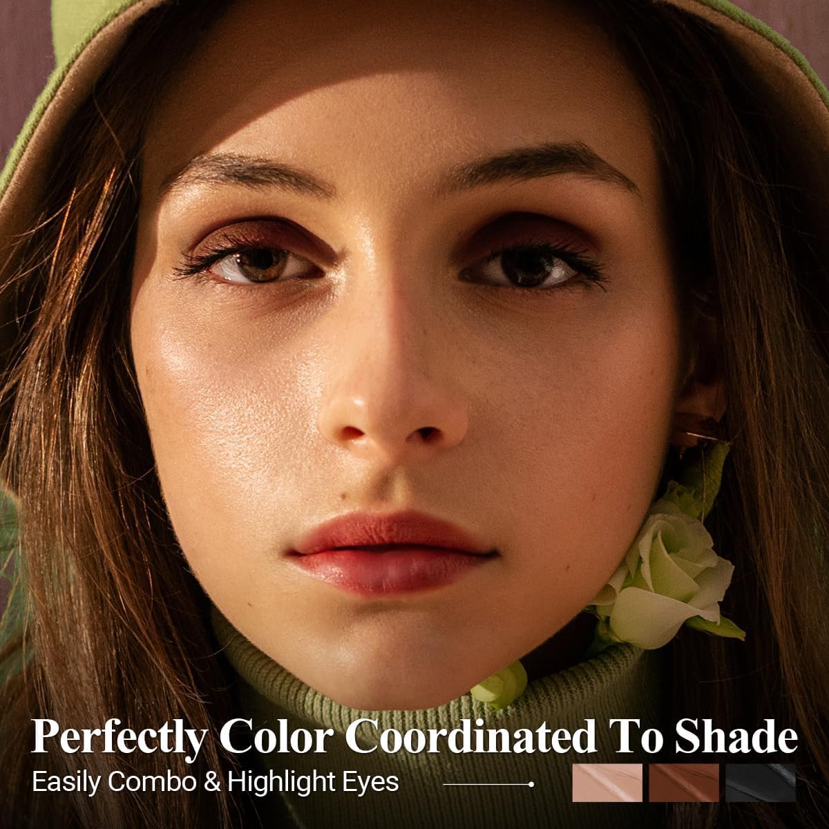 LUXAZA PRO built-in brush close-up for seamless blending benefit
