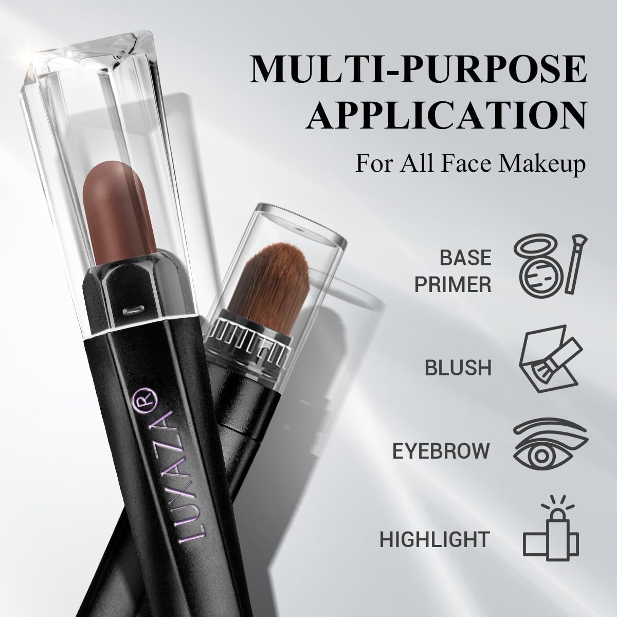 LUXAZA PRO finished smoky-eye look showing depth and blendability