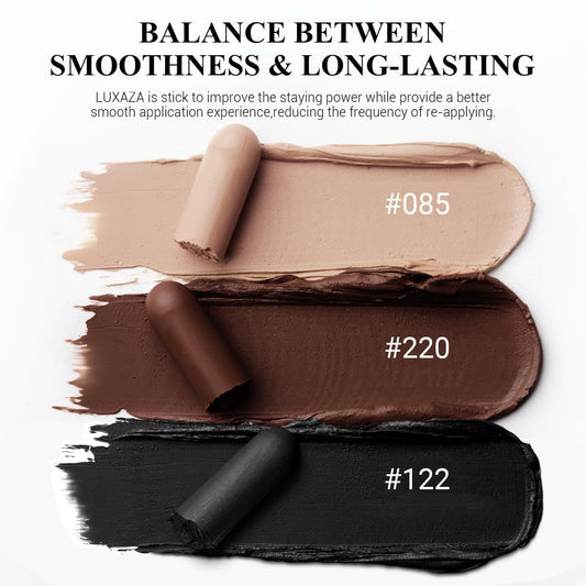 LUXAZA PRO stick tip showing creamy texture and easy application