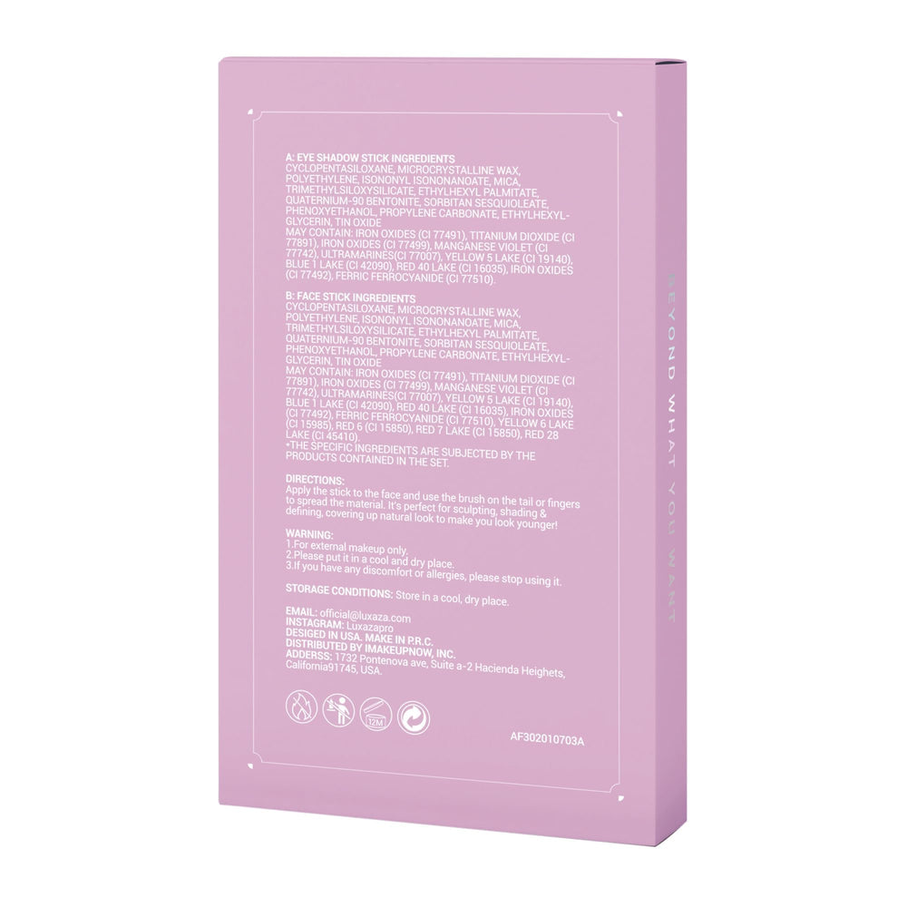 LUXAZA PRO swatch strip showing pigmentation and layering potential on skin