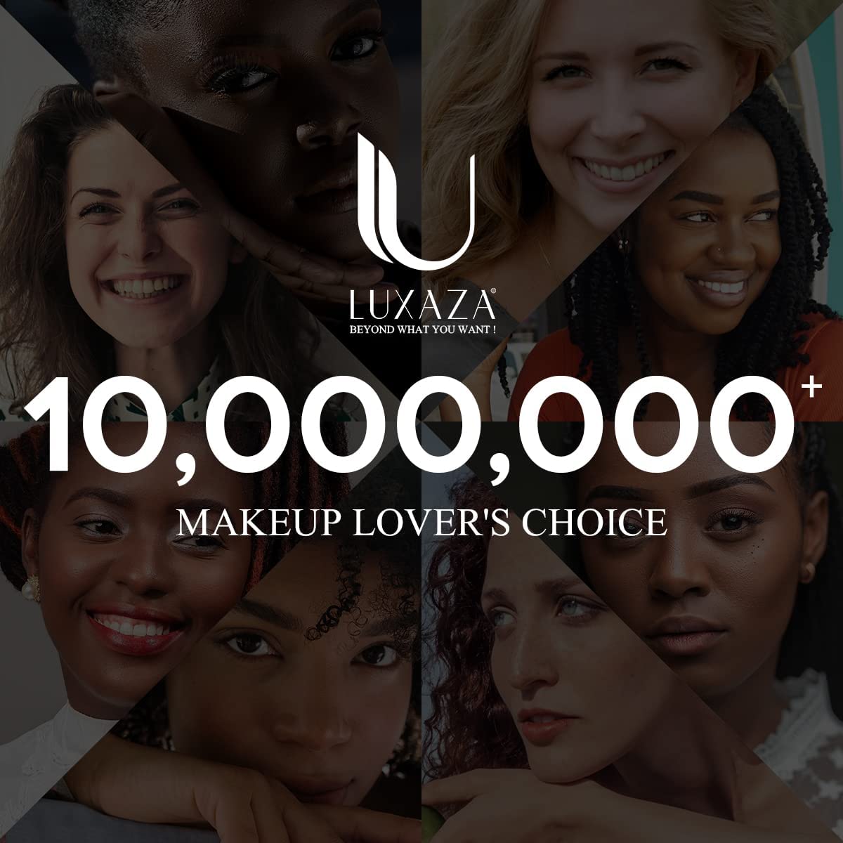 LUXAZA six shades laid out to show coordinated palette and layering options